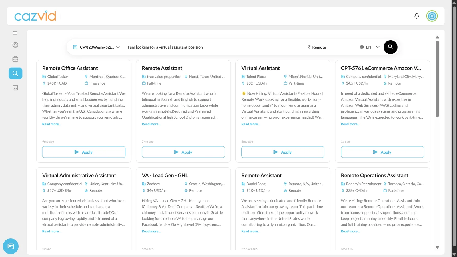 Find the right job. desktop preview