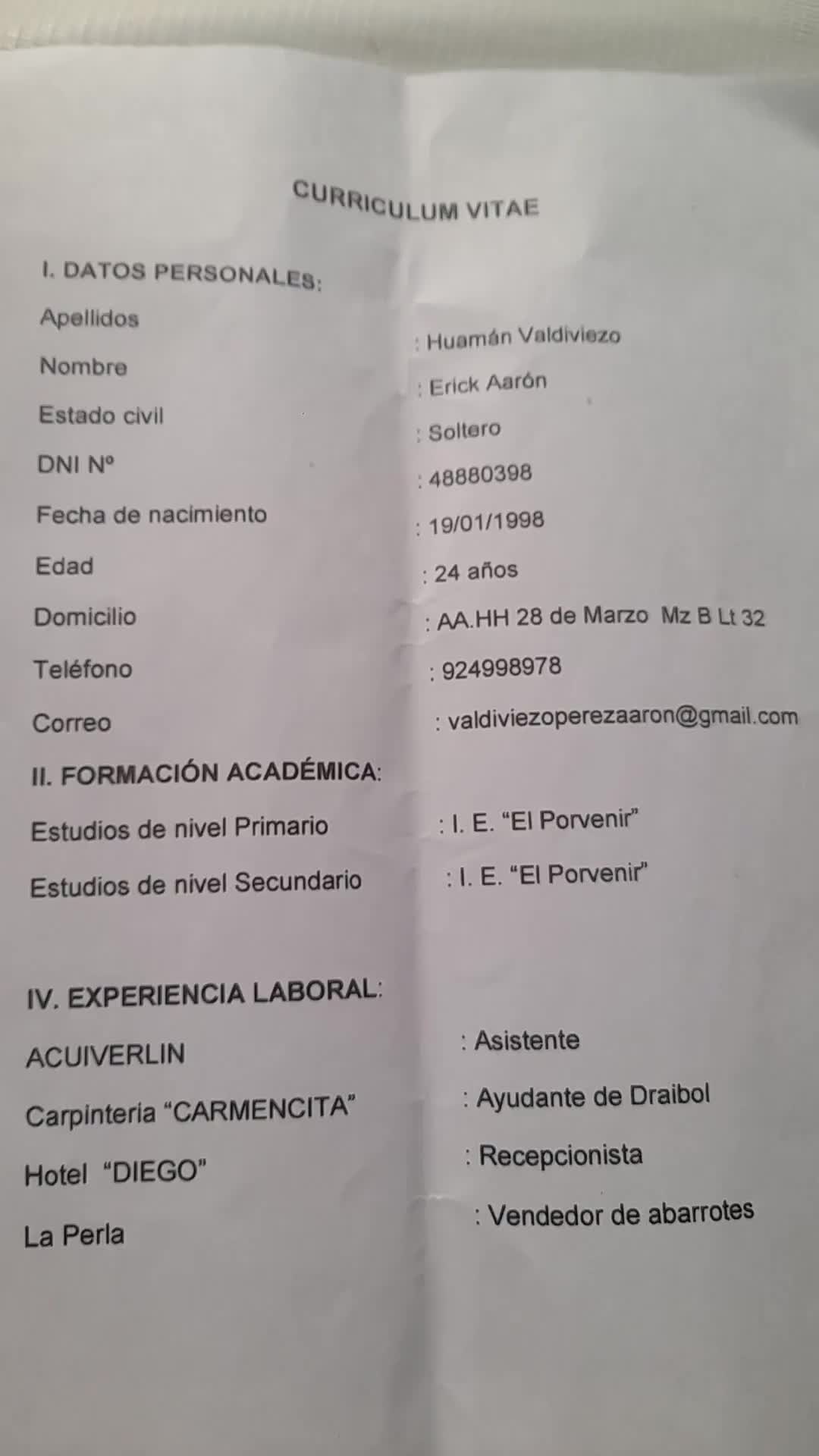 Erick aaron huaman valdiviezo video thumbnail
