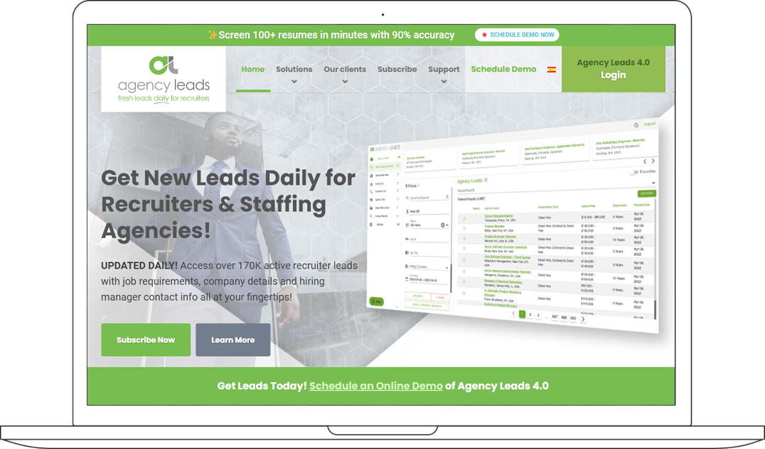 Agency Leads generation for recruiters
