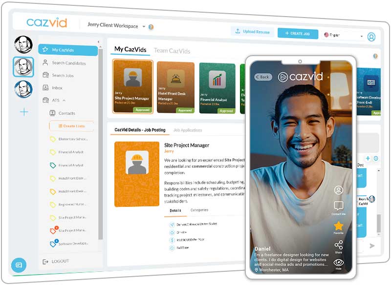 CazVid Job Board and Video Resumes