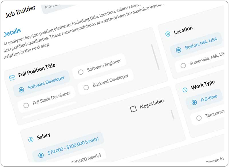 CazVid Job Builder Details