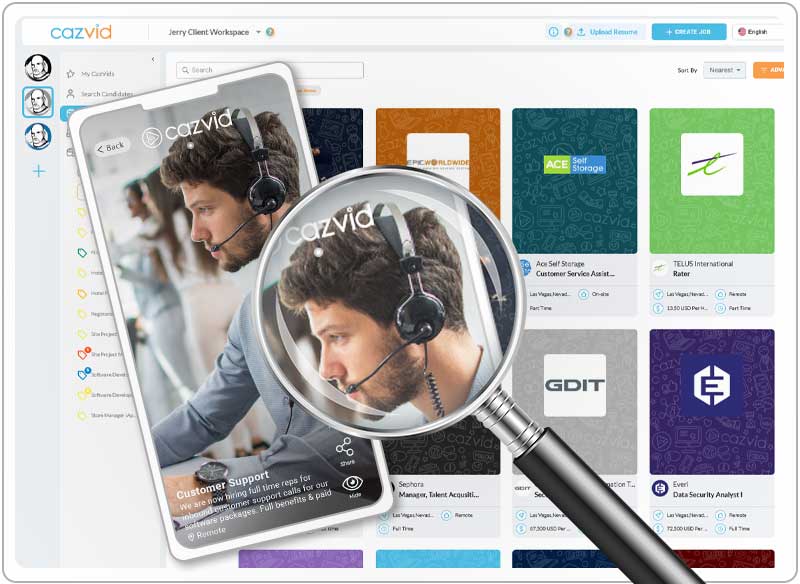 CazVid search jobs