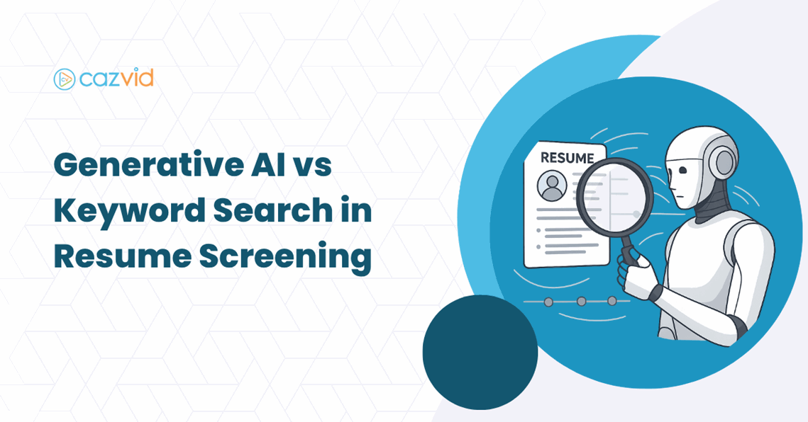 generative AI vs keyword search in resume screening