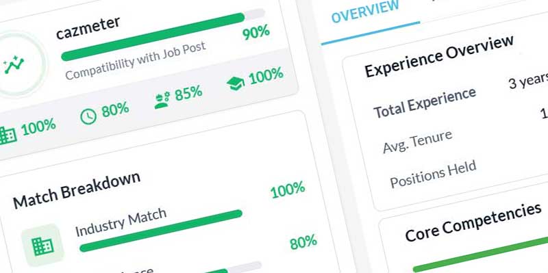 CazMeter AI job and candidate matching