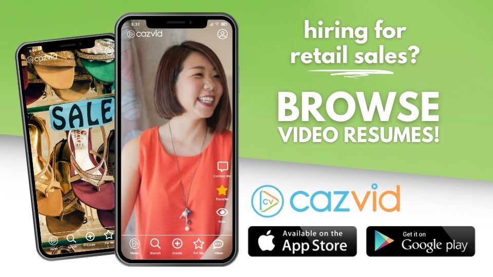 CazVid Browse video resumes for hiring for retail sales position