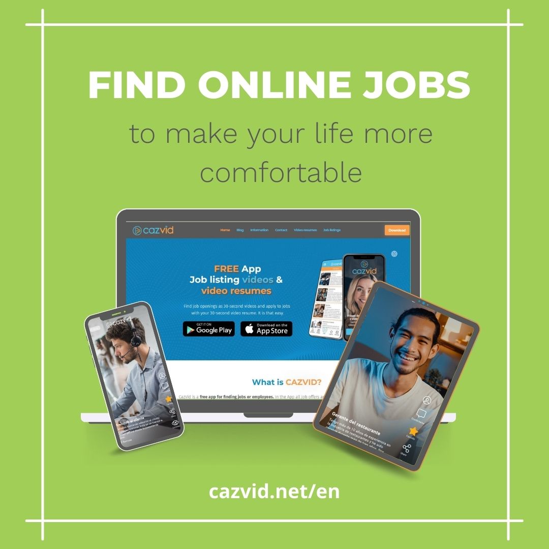 find online jobs to make life more comfortable